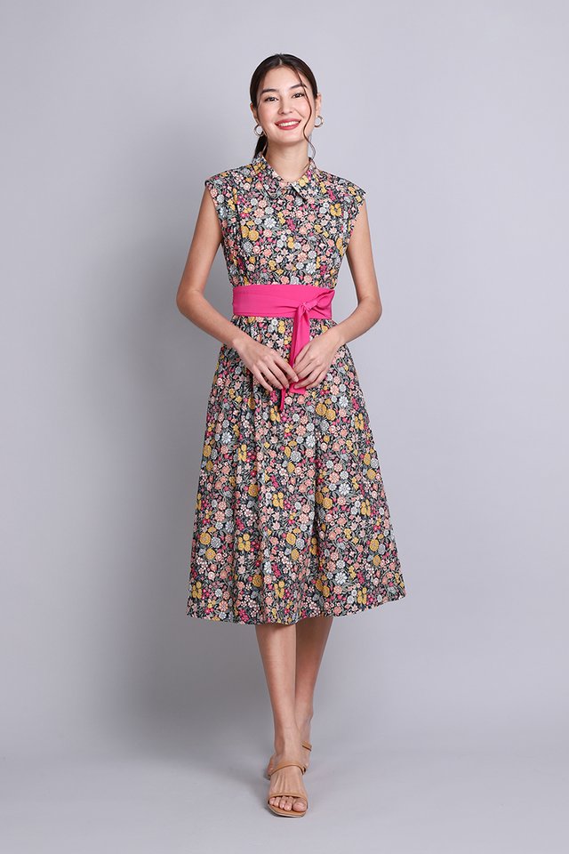 Tracey Dress In Colourful Florals