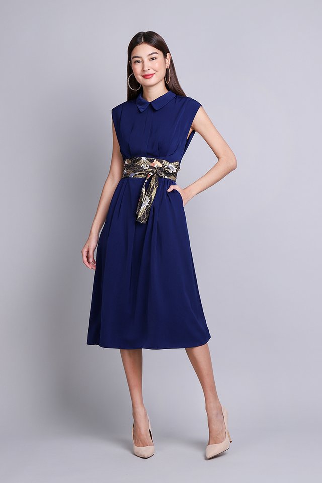 Tracey Dress In Navy Blue
