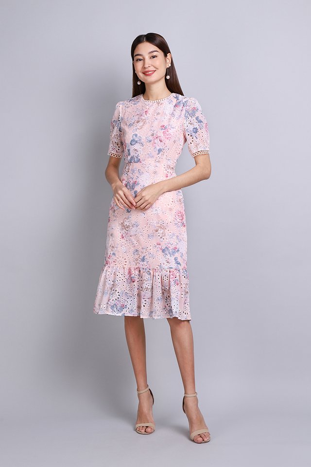 [BO] Peony Dress In Pink Florals