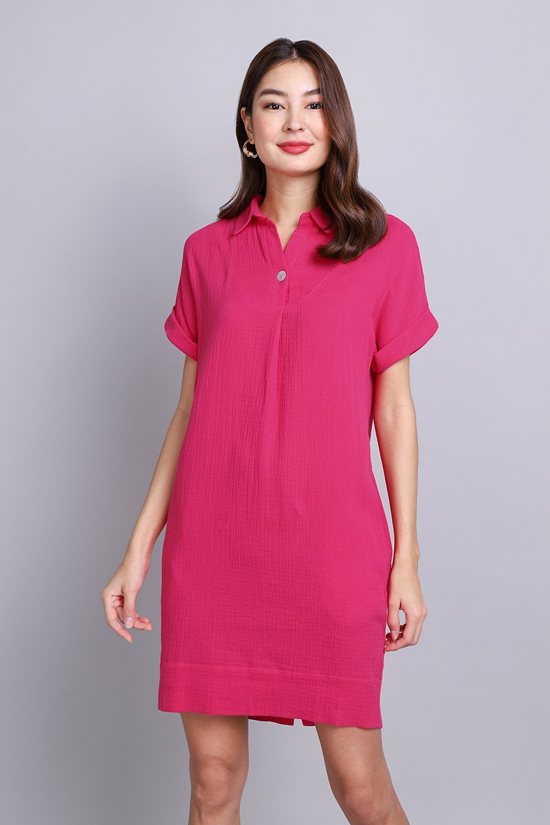 Angelina Dress In Hot Pink Lilypirates