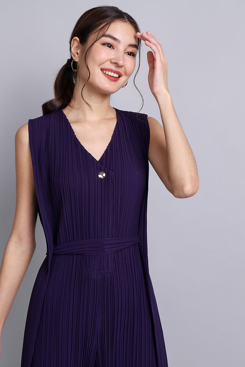 Purple hotsell jumpsuit dress