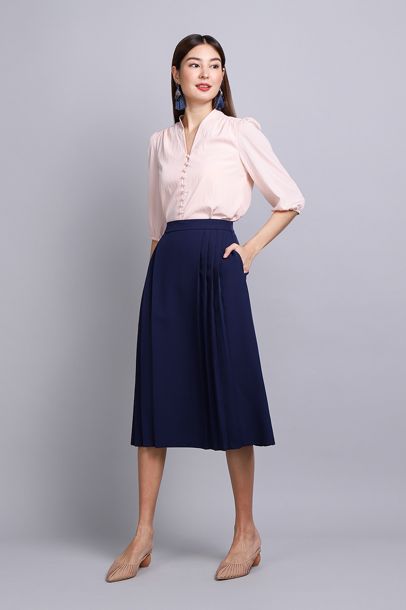 Euphoria Skirt In Navy Blue LilyPirates