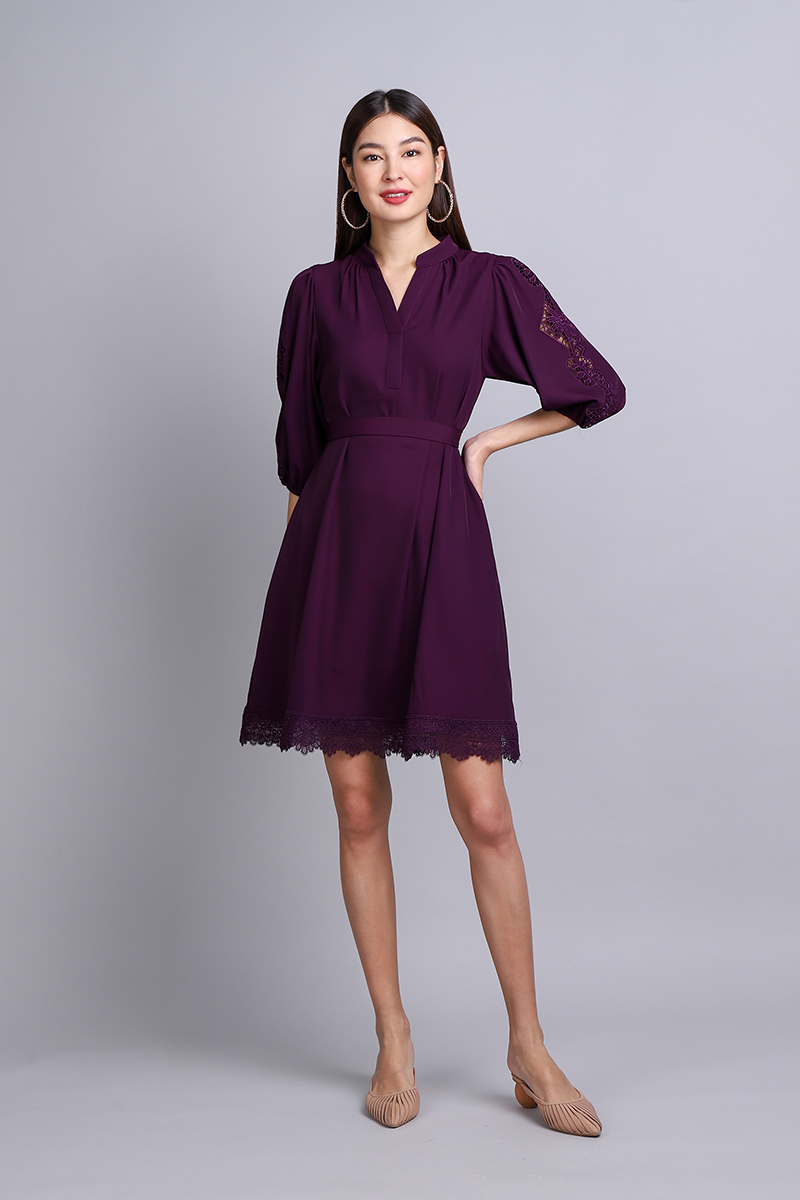 Purple sundress store
