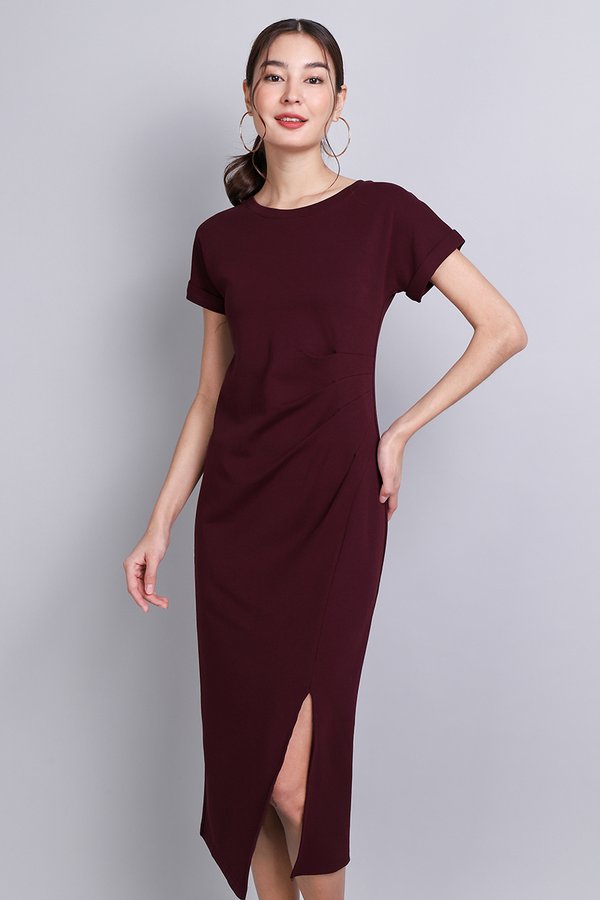Blake Dress In Merlot