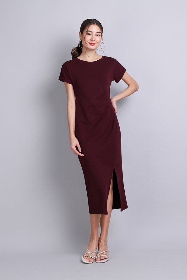 Blake Dress In Merlot
