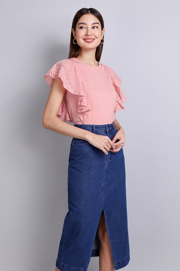 Juliana Top In Dusty Pink