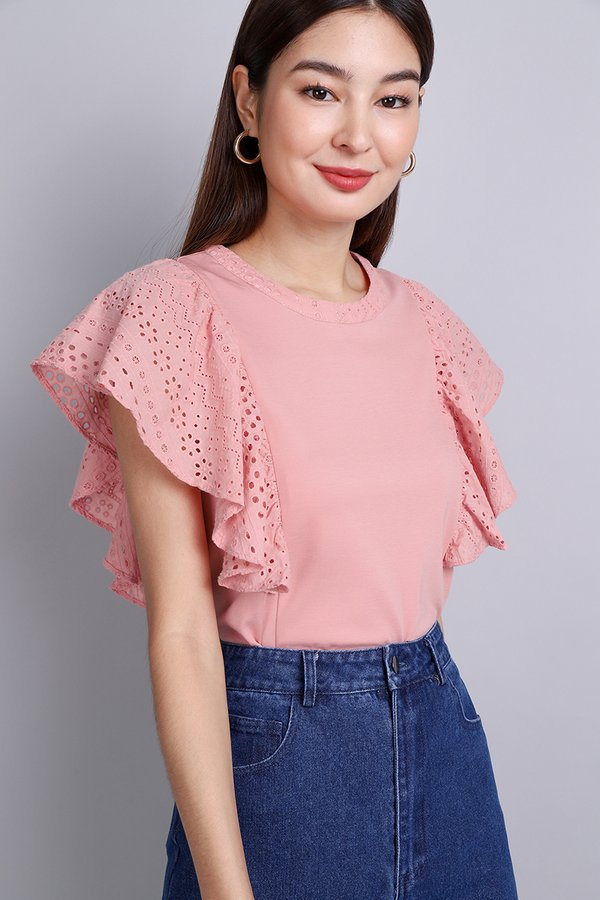 Juliana Top In Dusty Pink