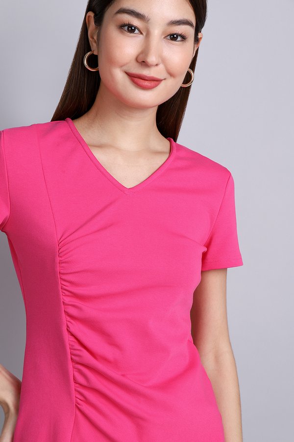 Vida Top In Hot Pink