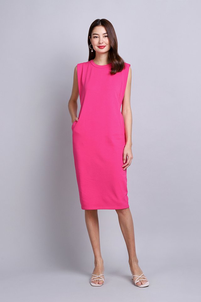 Leia Dress In Hot Pink