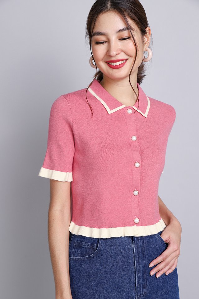 Lula Top In Cherry Pink