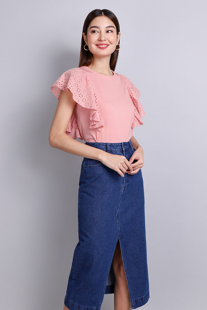 Juliana Top In Dusty Pink LilyPirates