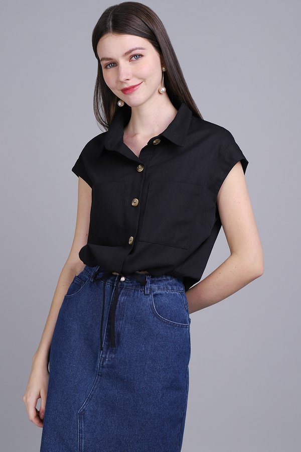 Abbey Top In Classic Black