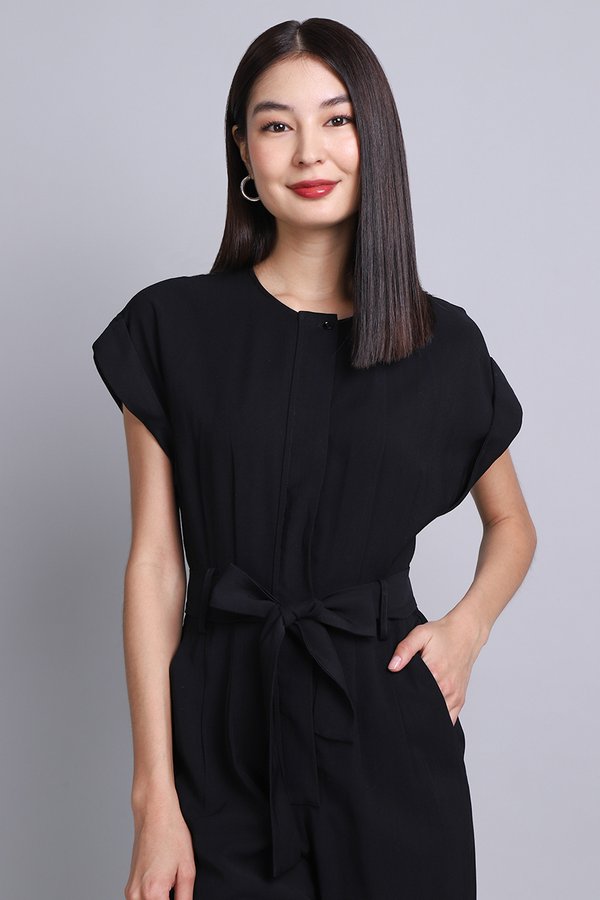 James Romper In Classic Black