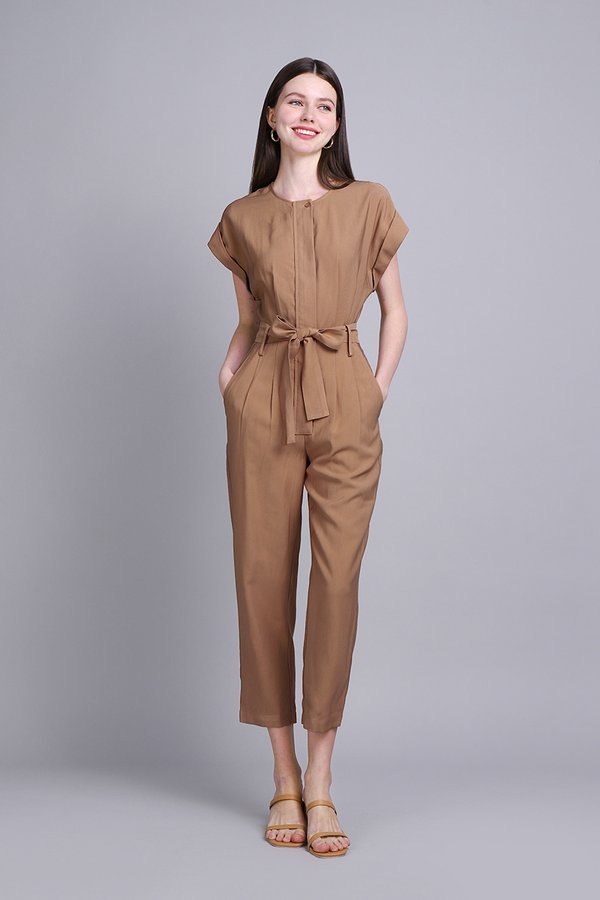 James Romper In Mocha