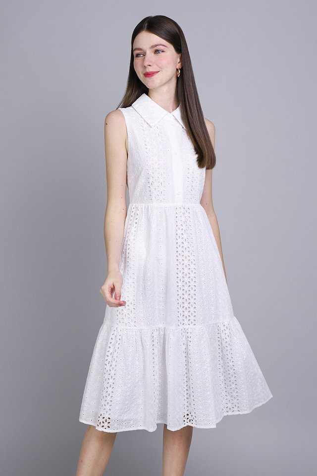 Ivy Dress In Classic White