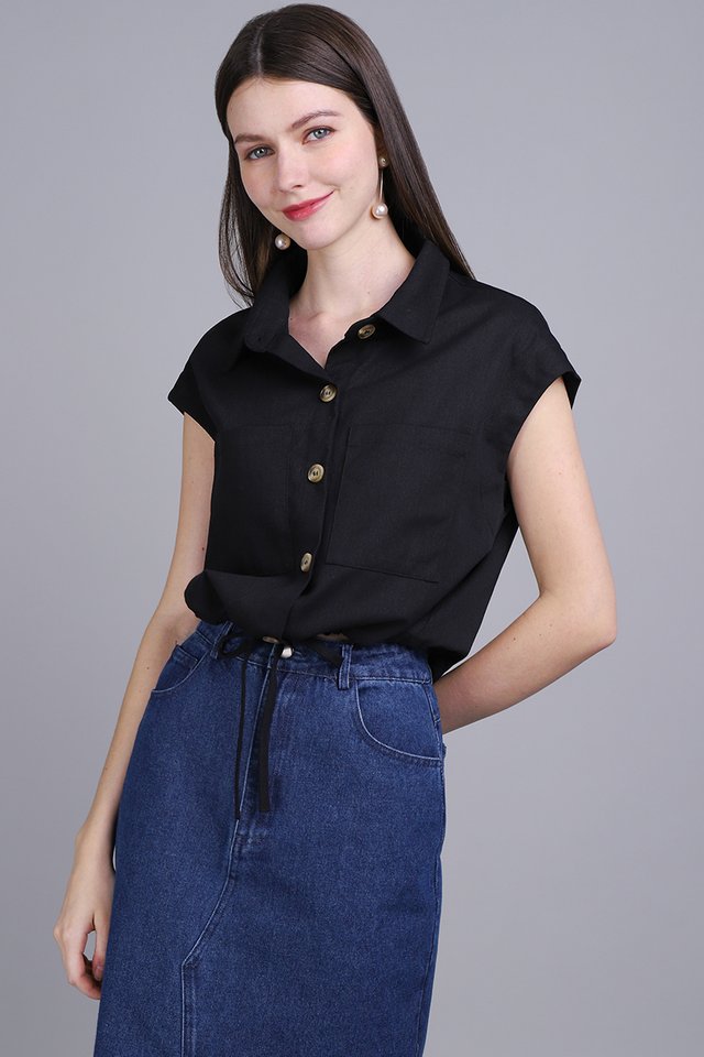 Abbey Top In Classic Black