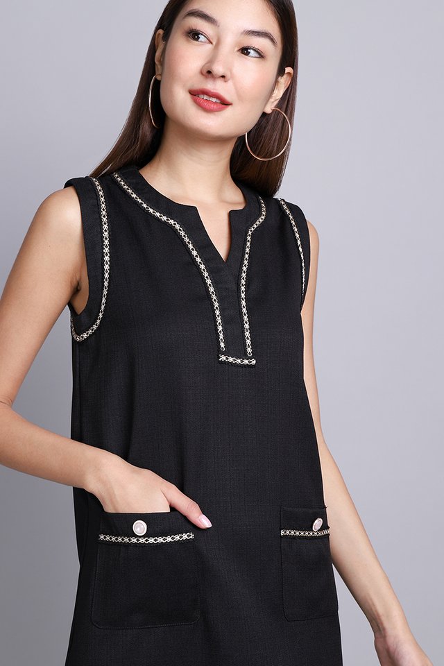 [BO] Veronique Dress In Classic Black