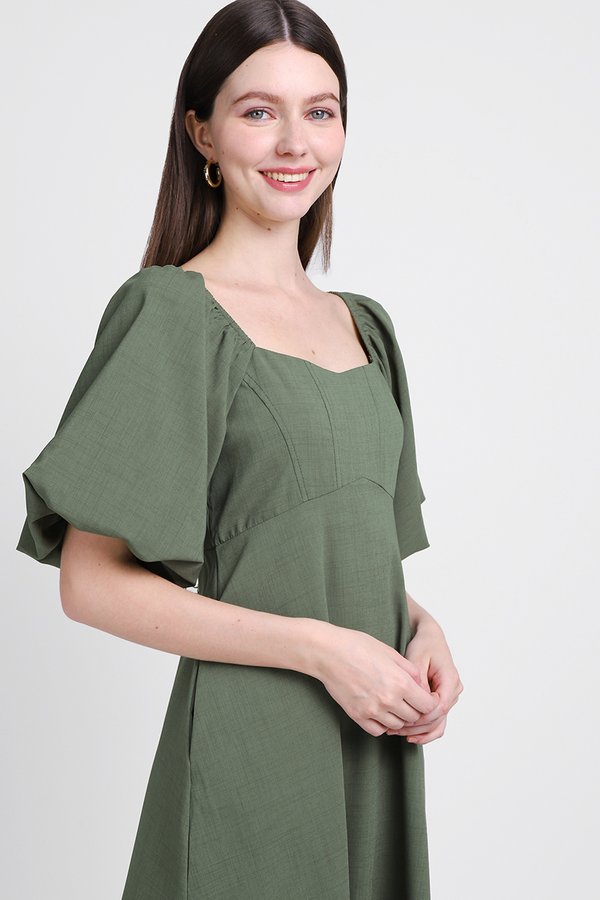 Jacinda Dress In Olive