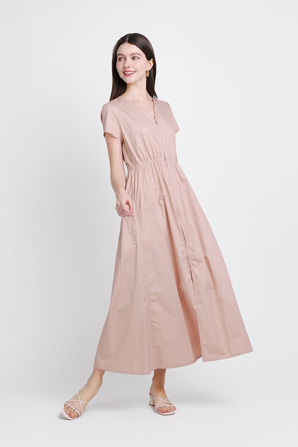 Napoleon Dress In Blush Pink