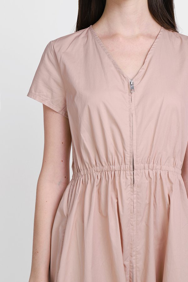 Napoleon Dress In Blush Pink