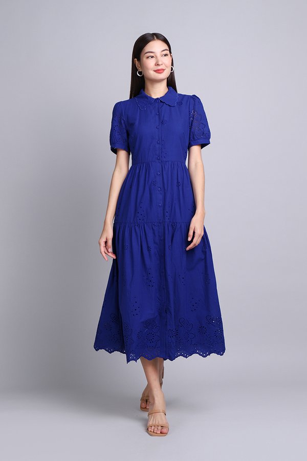 Celine Dress In Cobalt Blue