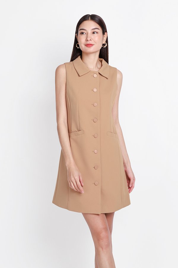 Laina Dress In Mocha
