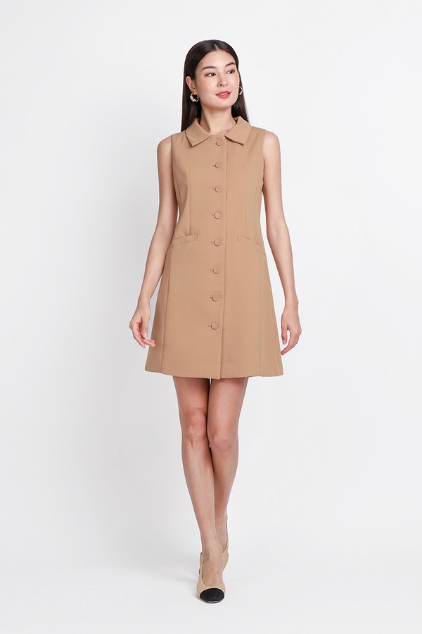 Laina Dress In Mocha