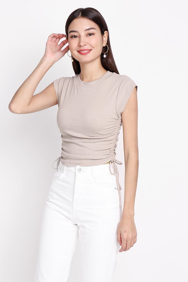 Alma Top In Taupe