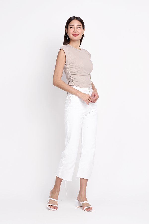 Alma Top In Taupe