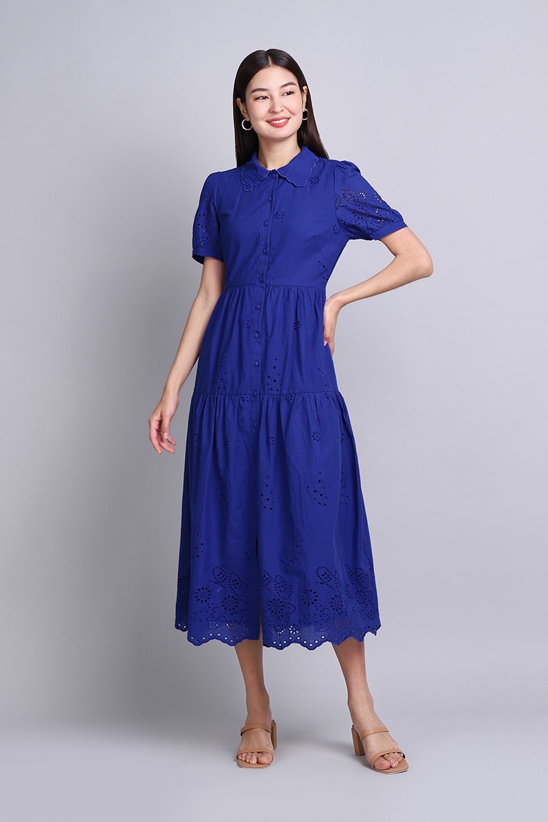 Celine Dress In Cobalt Blue