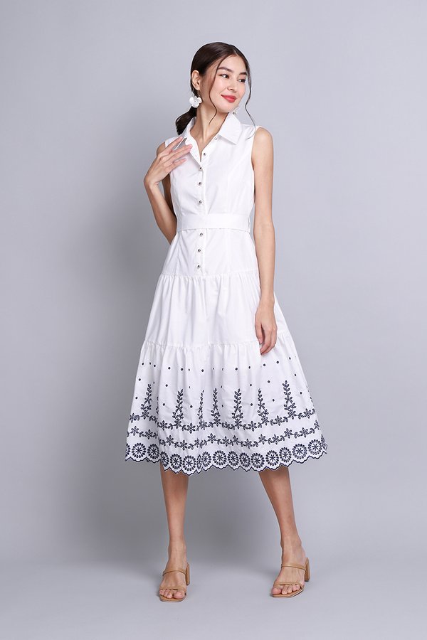Opal Dress In Classic White