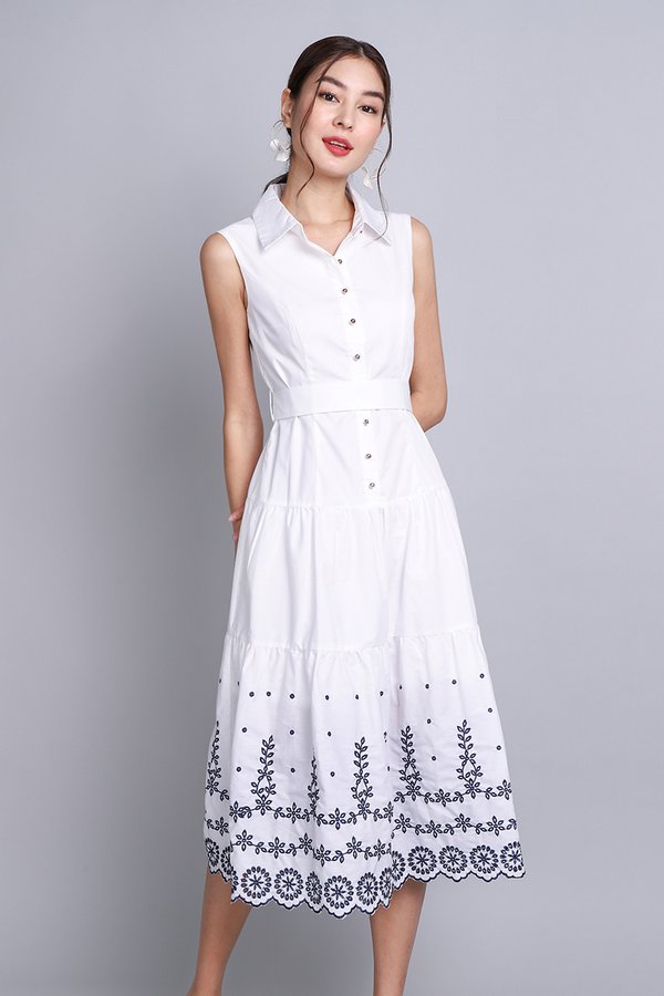 Opal Dress In Classic White