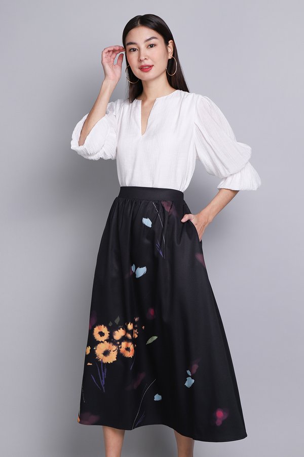 Mandy Skirt In Black Prints