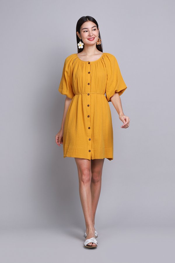 Gladys Dress In Honey
