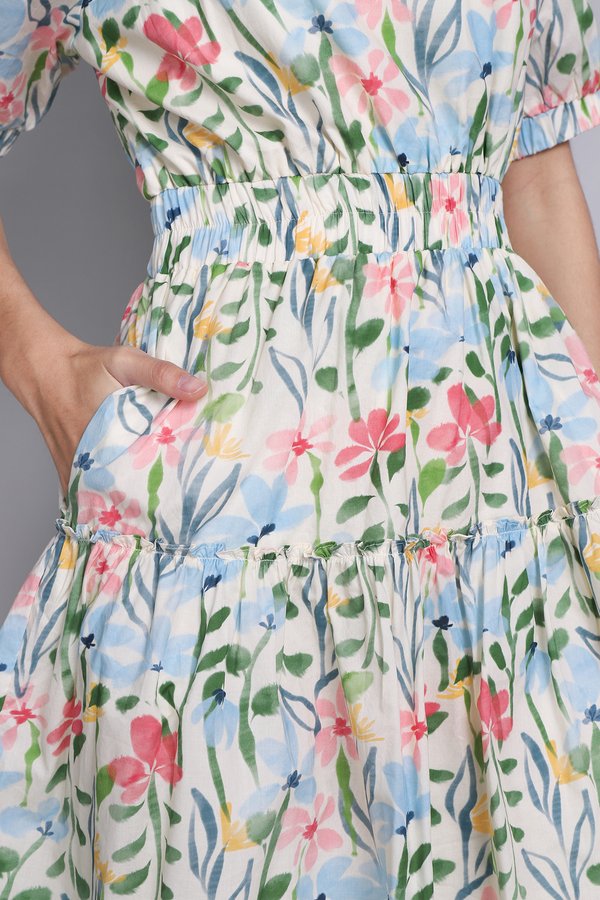 Wynona Dress In Garden Florals