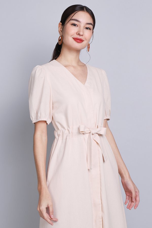 Coraline Dress In Blush Cream