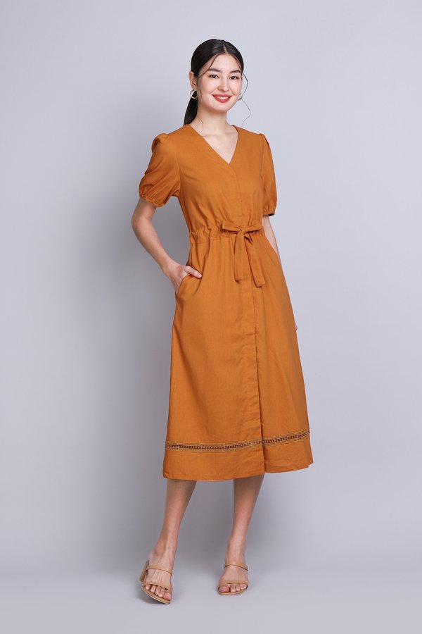 Coraline Dress In Pumpkin