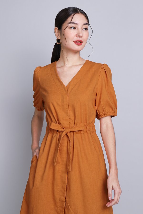 Coraline Dress In Pumpkin