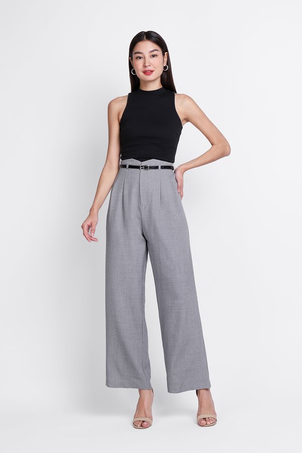 Finley Pants In Silver Grey