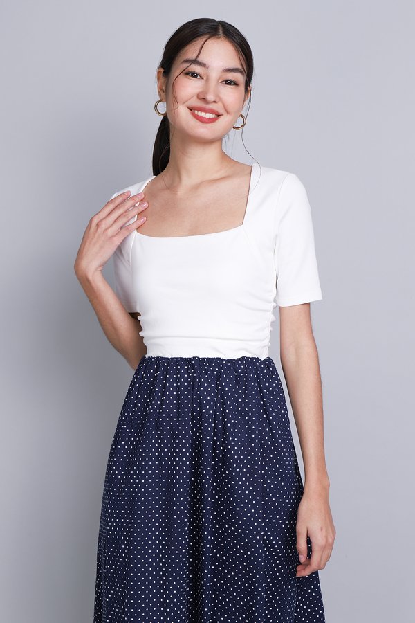 Etsy Dress In Navy Dots