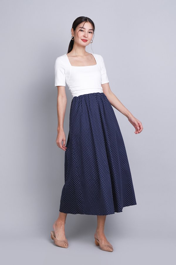 Etsy Dress In Navy Dots