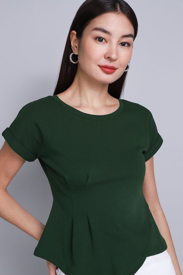 Gaby Top In Forest Green