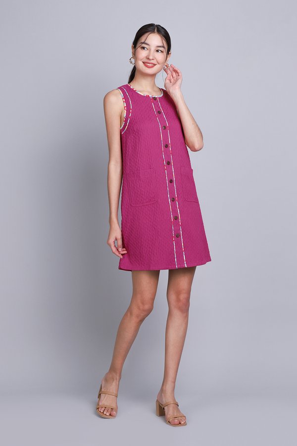 Harmony Dress In Magenta