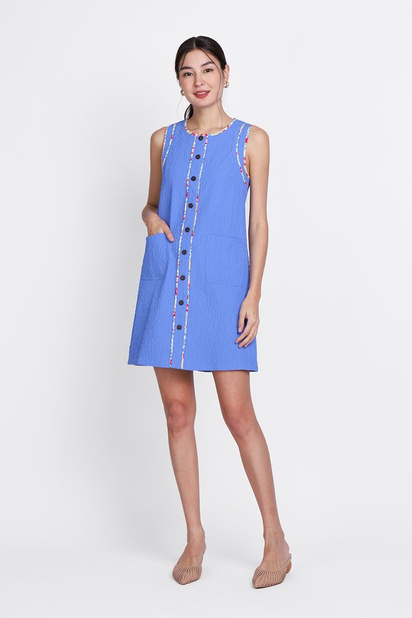 Harmony Dress In Sea Blue