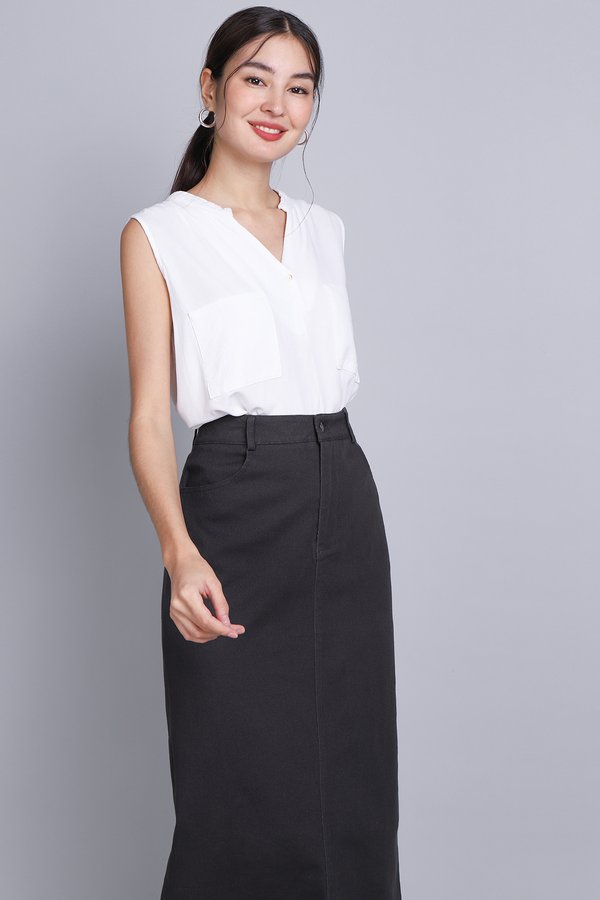 Risa Skirt In Charcoal