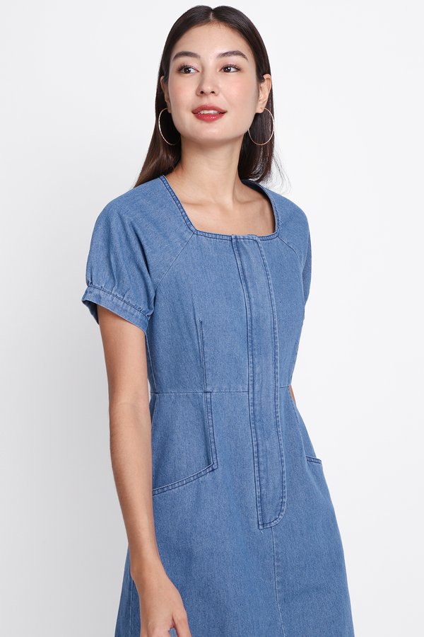 Sierra Dress In Mid Wash