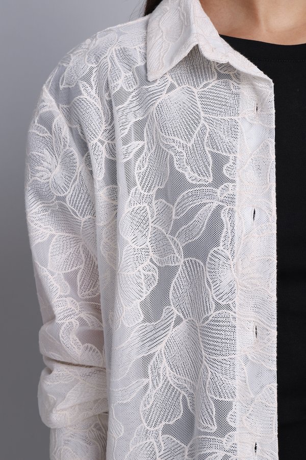 Elle Top In Ivory Cream