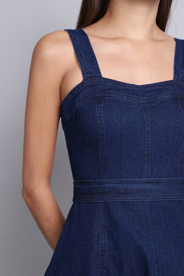 Carol Dress In Dark Wash