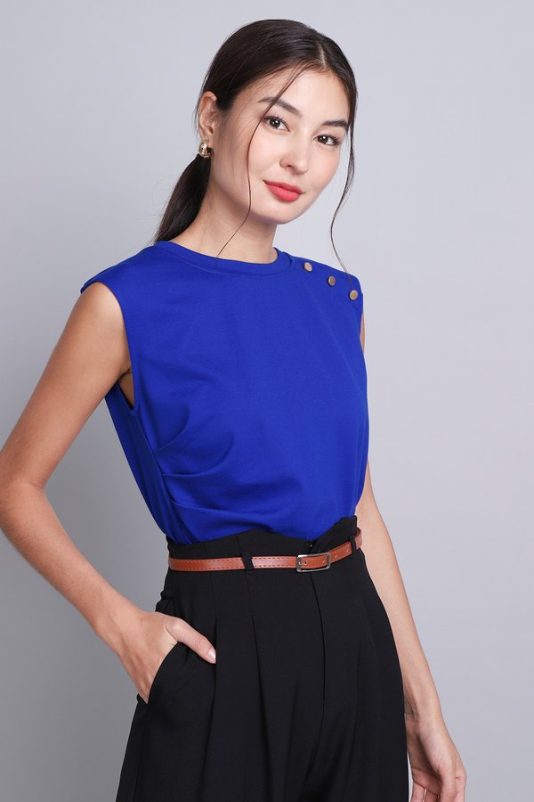 Adelina Top In Cobalt Blue