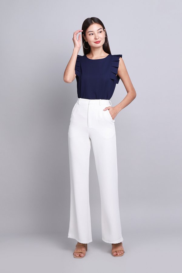 Donella Top In Navy Blue